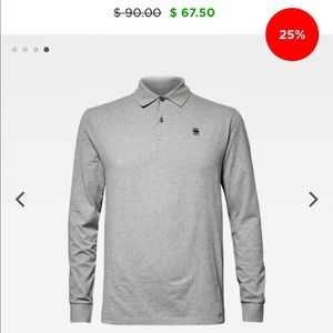 g star long sleeve polo